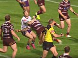 Americans lose their mind after footage of a heavy NRL hit goes viral online