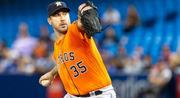 Astros starter Justin Verlander throws no-hitter against Blue Jays