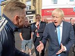 Boris Johnson is lost for words as he is taken to task by man in the street in Yorkshire