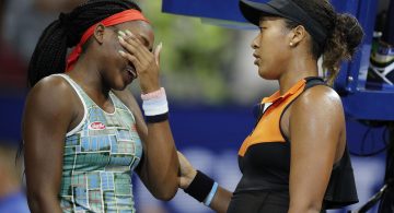 Naomi Osaka comforts Coco Gauff after match in beautiful US Open moment