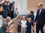 Princess Gabriella and Prince Jacques of Monaco are dropped off by Charlene and Albert at school