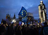 Protesters gather outside Parliament as MPs debate way forward on Brexit